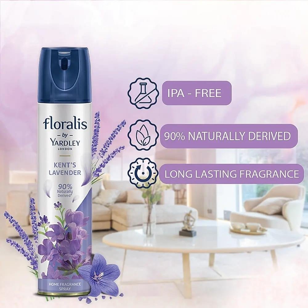 Yardley London Floralis Kents Lavender Home Fragrance Spray - 210ml - Image 3