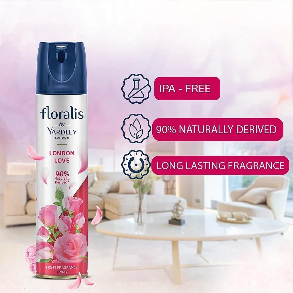 Yardley London Floralis London Love Home Fragrance Spray - 210ml - Image 2