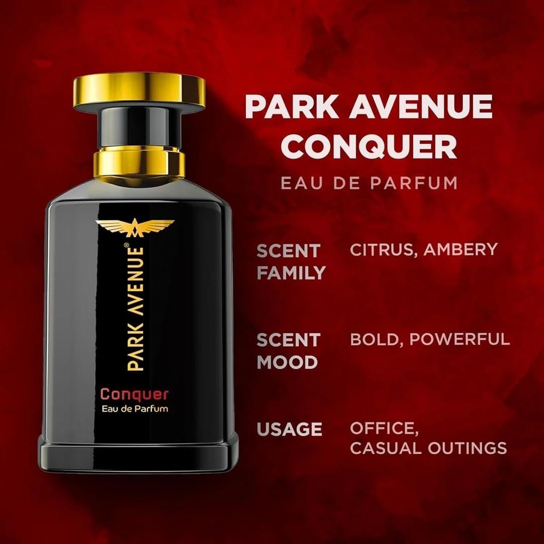 PARK AVENUE CONQUER Perfume Body Spray  -  For Men - Image 3